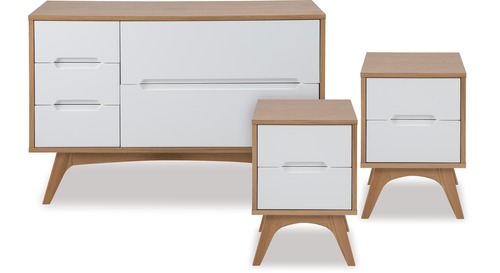 Copenhagen Dresser & Bedsides x 2 Copenhagen Dresser & Bedsides x 2